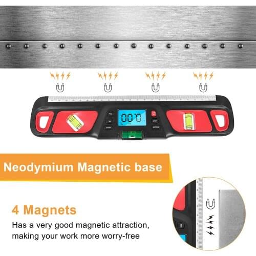 Digital Magnetic Base Level Slope Test Inclinometer Mini Electric Angle Finder Protractor Construction Home Decor Measure Tool