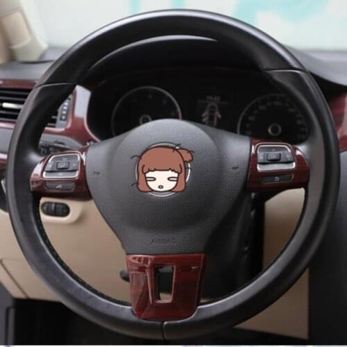 Wood Steering Wheel Air Outlet Door Handle Instrument Moulding Decorated Frame For VW Volkswagen Jetta 2012 13 14 CAA248A