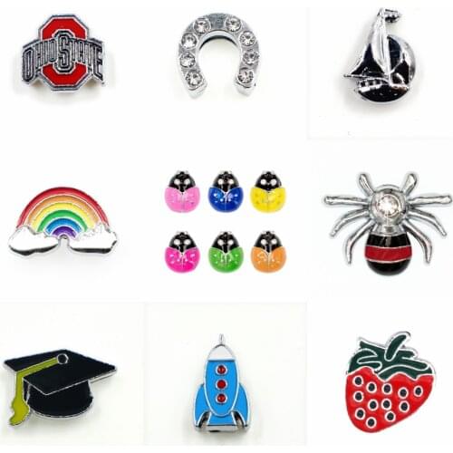 More options 100pcs/lot 8mm Slide Charms Can through 8mm band Pet Dog Cat Tag Collar Wristband
