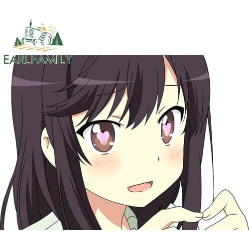 EARLFAMILY 13cm x 9.4cm for Biyori Hotaru DIY Motorcycle Car Stickers Fashion Personality Waterproof Window Trunk Vehicle Decal