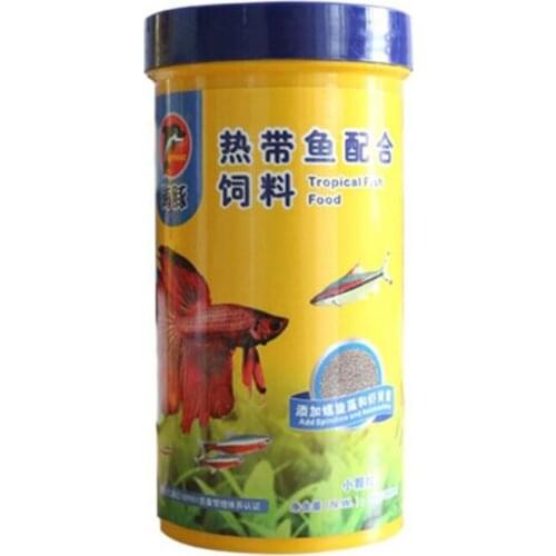 250ml Small Medium Tropical Fishes Flakes Ornamental Fish Food Goldfish Carp Guppies Feed Aquarium Accessories