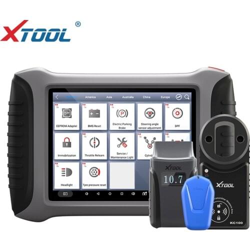 XTOOL A80 With KC501 Bluetooth/WiFi Full System Car Diagnostic tool OBD2 Car Repair Tool Vehicle Programming/Odometer adjustment