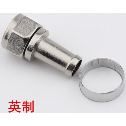 Cable joint British plug lengthened 75-5F satellite set-top box connector F inch TV joint plug