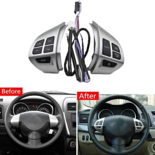 Car-styling Button for Mitsubishi ASX Radio Volume Steering Wheel Control Switch M2ED