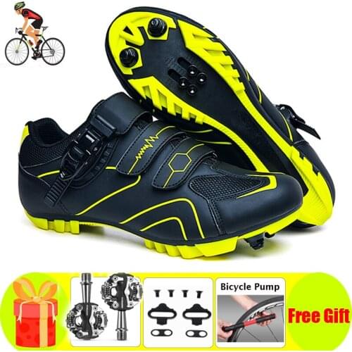 MTB Cycling Shoes Men Sports SPD Sedals Cleat Mountain Bike Sneaker Racing Women Sneakers Bicycle Mountain Spd Biking Footwear