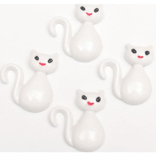 LF 20Pcs Mixed Resin Halloween White Ghost Decoration Crafts Flatback Cabochon Embellishments For Scrapbooking Diy Accessories