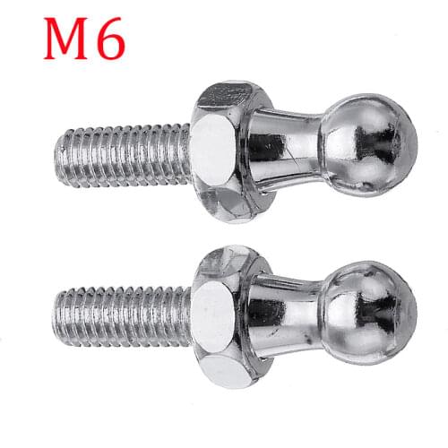 2pcs M6 / M8 Ball Stud Bolt Ball Wheel Threaded Stud Bolts Welding 10mm Universal Articulated Anchor Bolt Fasterners Nuts & Bolt