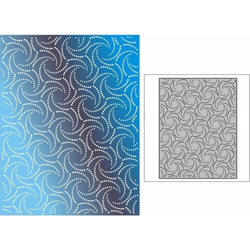 New Spotted Typhoon Shape Background Plate Craft Embossing Mold 2021 Metal Cutting Dies for DIY Scrapbooking Album Card Making