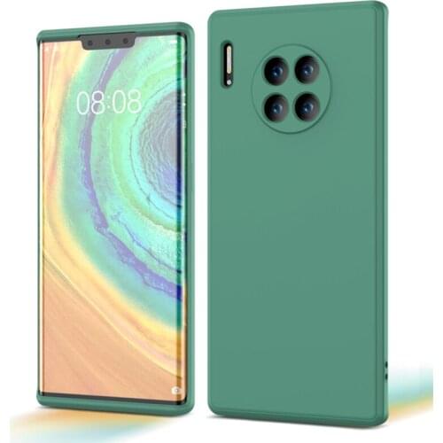 Original Lens Protection Shockproof Soft Square Liquid Silicone Phone Case For Huawei Mate 40 30 P40 P30 Pro Back Cover Fundas