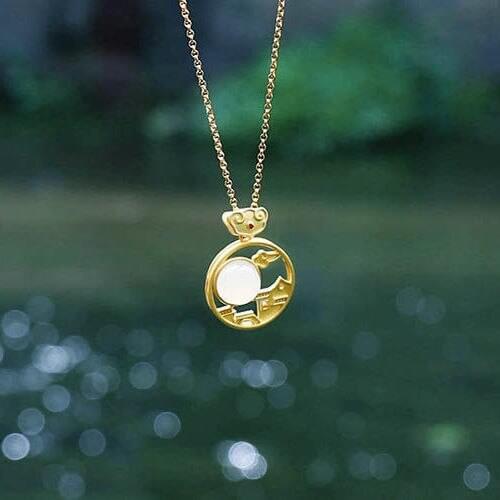 Natural Hetian Jade White Jade White Jade Antique Pendant S925 Sterling Silver Jade Necklace Classical Gift Womens Elegant