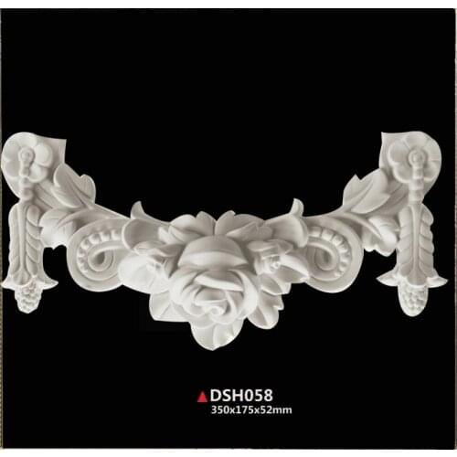 PU polyurethane fireplace part decoration European style ceiling decor doorframe portal decorating components