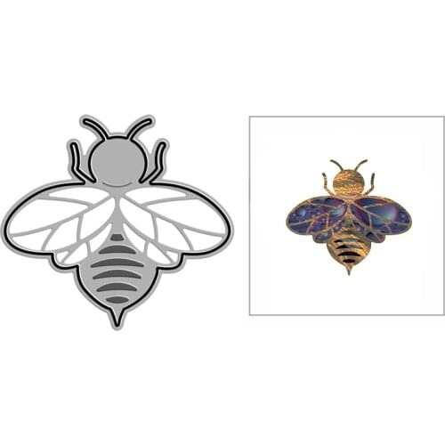 New DIY Lovely Bee Insect Crafts Embossing Mold 2021 Metal Cutting Dies for Album Card Making and Scrapbooking Decor No Stamps