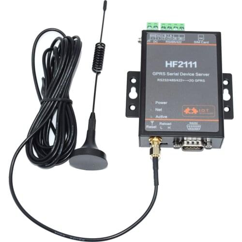 Industrial GPRS DTU HF2111 Serial Port RS232 RS485 RS422 to 2G GPRS Converter Device Server