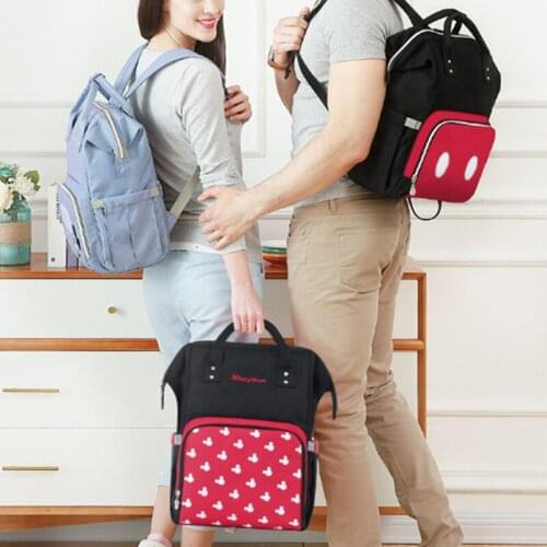 Disney Diaper Bag Backpack USB Insulation Maternity Bags Oxford Travel Backpacks Feeding Baby Care Mummy Nappy Stroller Bag