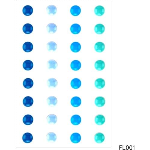 AZSG Sugar Sprinkles Self-adhesive Enamel Dots Resin Sticker for Scrapbooking/ DIY Crafts/ Card Making Decoration FL-001