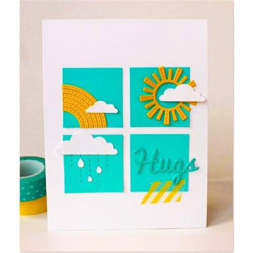 Julyarts Weather Cutting Dies Frame Natal For DIY Scrapbooking Paper/photo Cards Embossing Die