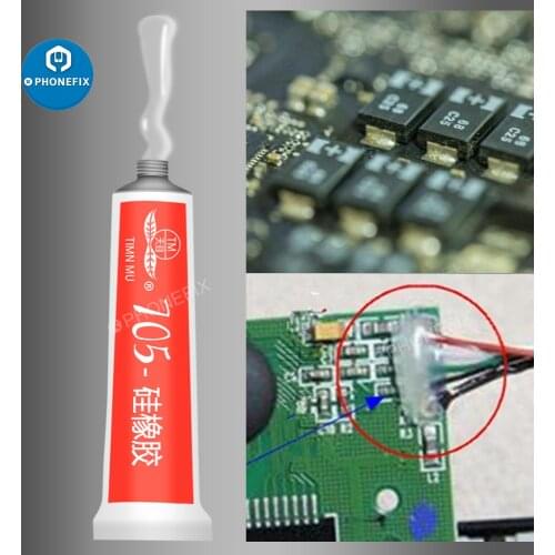 45g Silicone Industrial Adhesive 705 High Temperature Clear Silicone Rubber Insulating Sealant Adhesive Glass Metal Sealing Glue