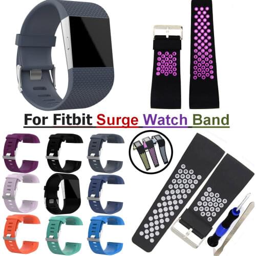 COMLYO Multicolor Strap Band For Fitbit Surge Strap Bracelet Silicone Watchband For Fitbit Surge Wrist Strap Replacement Band