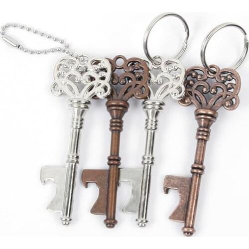 Vintage Keychain Opener Keyring Shaped Beer Bottle Openers Coca Can Opening Tool With Ring Or Chain SN289
