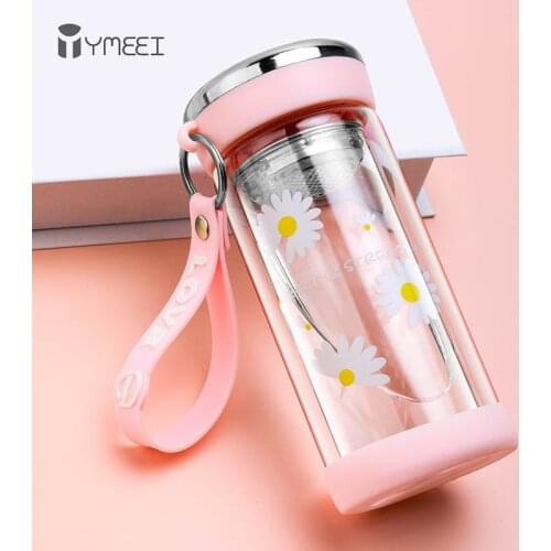 YOMEEI Glass Water Bottles