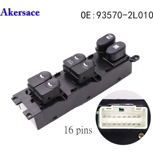 93570-2L010 Front Left Control Switch for Hyundai I30 I30cw 2008-2011 Window Litfer Switch Drivers Side 935702L010