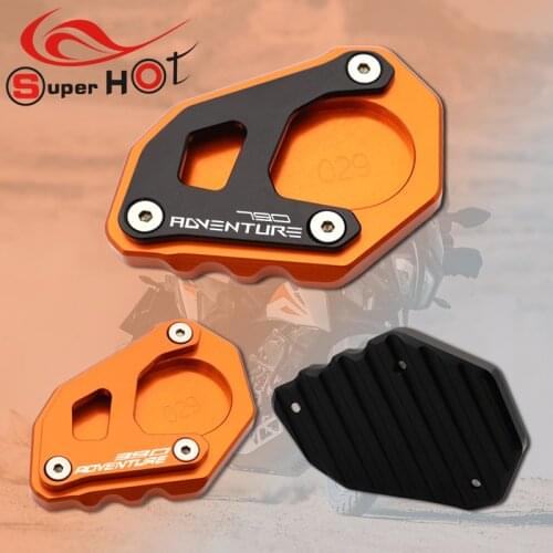 For KTM 790 Adventure 790adventure Motorcycle Accessories Kickstand Side Stand Plate Pad Support Enlarge Extension