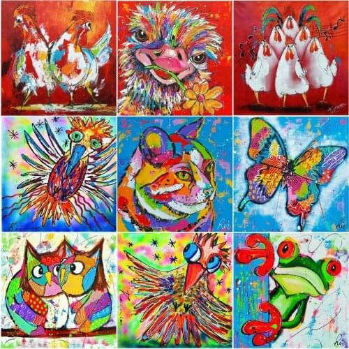 Diamond Painting for Adults Graffiti Animal Handmade Crafts Mosaic Diamond Art Accessories Cross Stitch 5D Diy Paint