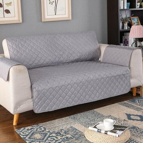 Sofa Couch Cover Chair Throw Pet Dog Kids Mat Furniture Protector Reversible Washable Removable Armrest Slipcovers 1/2/3 Seat
