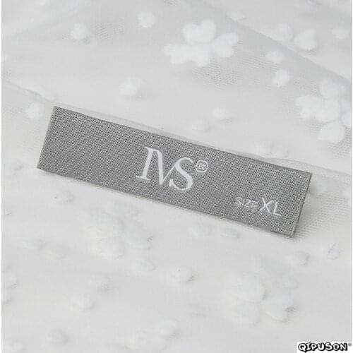 DH028 custom logo brand name woven clothing labels tags customized clothes garment etiquetas main label tag for clothing labels