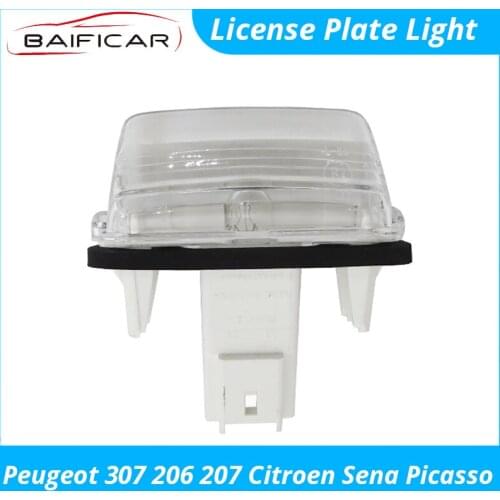 Baificar Brand New Genuine License Plate Light Assembly Rear Original Part for Peugeot 307 206 207 Citroen Sena Picasso