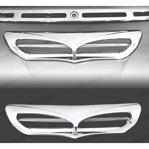 Chrome Fairing Scoop Intake Trim Accent For Harley Street Glide FLHX 14-17