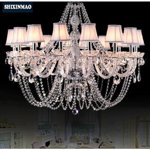 HSHIXNIMAO Luxury Electric Crystal Chandelier 6/8/10/12/16Arm Crystal lamp Crystal Chandelier 02