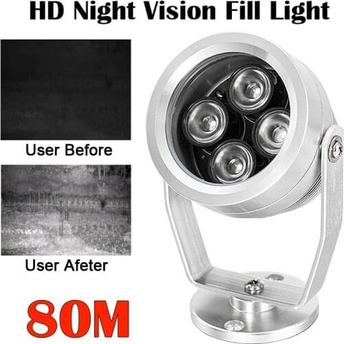80m IR Distance LED Infrared Laser Fill Light 850nm Night Vision Camera Auxiliary Light Outdoor Waterproof CCTV Camera Fill Ligh