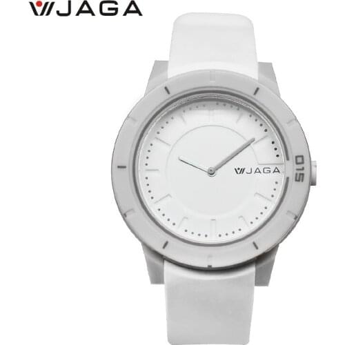 JAGA New Top Luxury Watch Men Brand Mens Watches Acrylic Resin Quartz Wristwatch Fashion Casual Watches Waterproof Women Watch