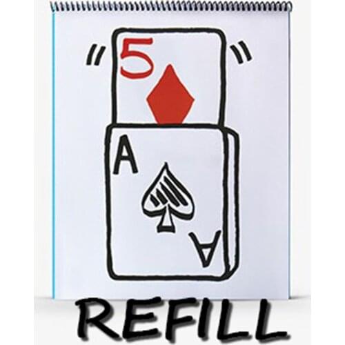 Refill for Professional Cardiographic Exclusive Rise Card Prediction (35.5*28cm) Magic Tricks Stage Illusion Gimmick Prop