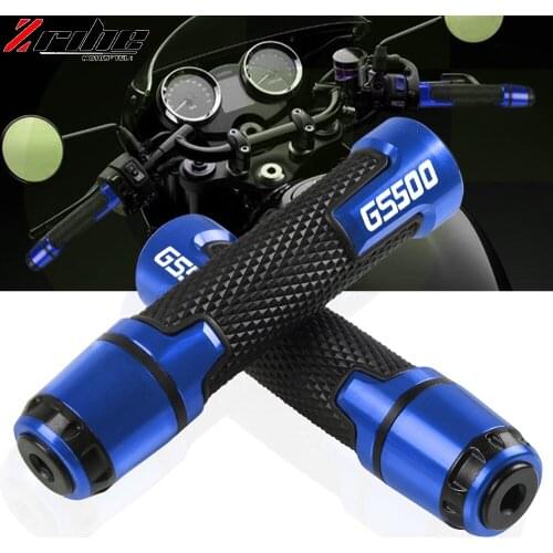 Motorcycle Accessories 7/8" 22MM Handlebar Hand Grips Handle Bar End Cap For SUZUKI GS500 GS 500 1989-2008 1990 1991 1992 1993