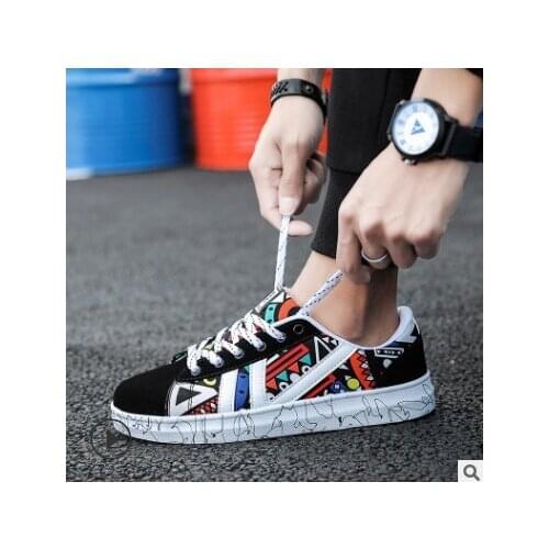 2019 Hot Spring New Breathable Canvas Shoes Men Casual Shoes lace-up Fashion flats Shoes 39-44