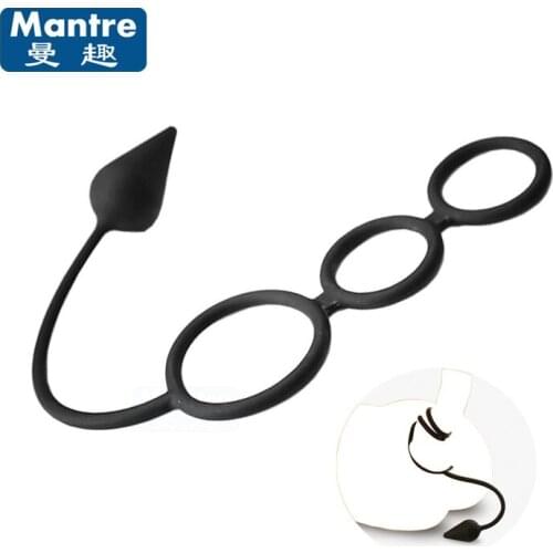 Soft Silicone Erotic Adult Sex Toys For Man Penis Rings Anal Massager Male Delay Enlarge Cock Ring Anus Stimulate Adult Supplies