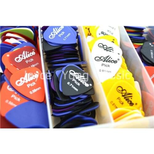 Lots of 50pcs Alice Matte Acoustic Electric Guitar Picks Plectrums(Thickness&Color Assorted)Free Shipping Wholesales