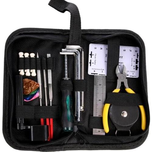Guitar Repairing Maintenance Kit String Organizer String Action Ruler Gauge Measuring Tool Wrench Set
