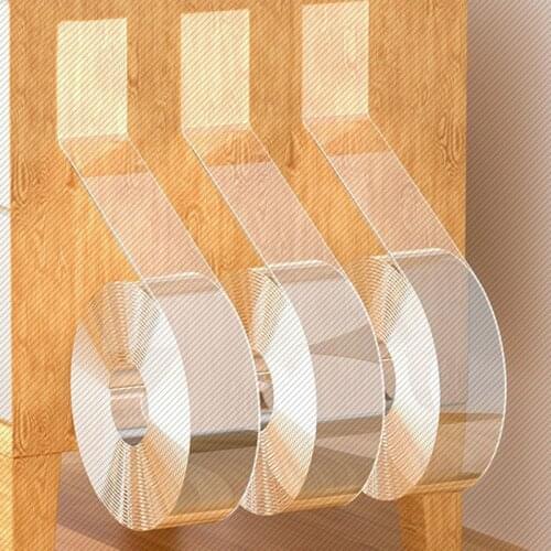 Nano Strong Double-Sided Adhesive Acrylic Transparent No Trace Reusable Waterproof Adhesive Tape Double-Sided 1/3/5M