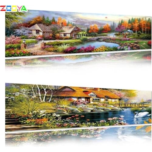 Full Square Drill Diamond Painting Country Nature 5D Diamond Embroidery Cross Stitch Rhinestone New 3D Mosaic Decoration Lx161