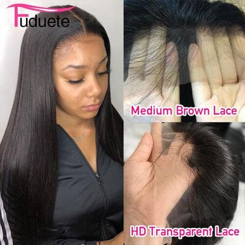 Straight 13x6 Lace Front Wig Transparent Lace Wigs For Women Human Hair 13x4 Lace Frontal Wig Malaysian 5x5/4x4 Closure Wig Remy