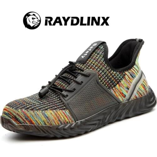 Labor Shoes Mens Anti-smash Anti-sting Breathable Soft Four-season Non-slip Protective Shoes Work Shoes Safety Shoes SH