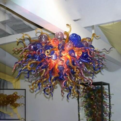 Colorred professional lighting blown glass chandeliers