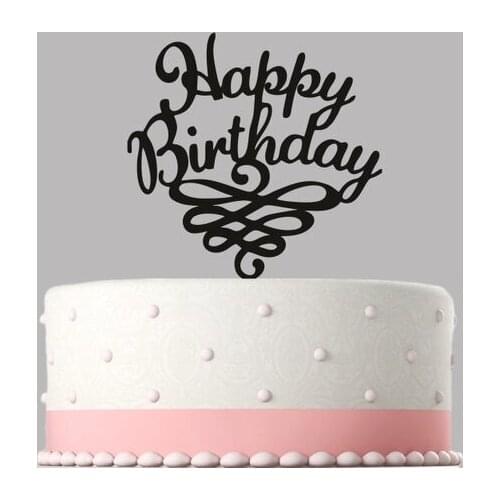 Happy Birthday cake topper style acrylic cake topper, Various colours and sizes. High quality item