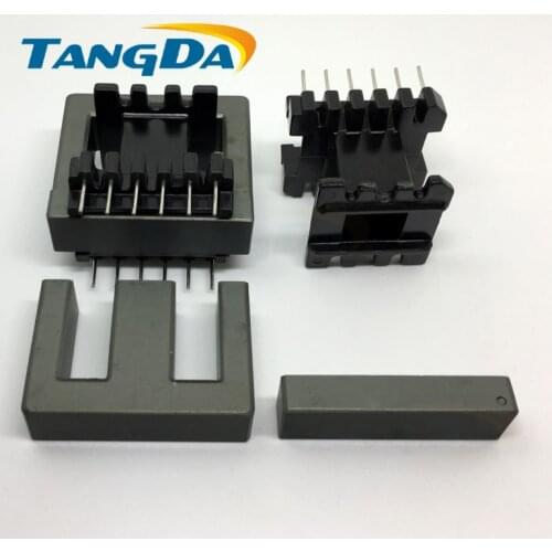 Tangda EI40 Bobbin Soft Ferrite core+skeleton Transformer EI Bobbin High frequency Power 6+6P 12pin PC40 ertical sewing A