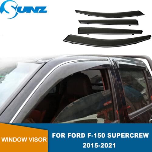 Side Window Deflector For Ford F-150 Raptor 2017 2018 2019 2020 Window Visor Weathershield Sun Rain Deflector Guard SUNZ