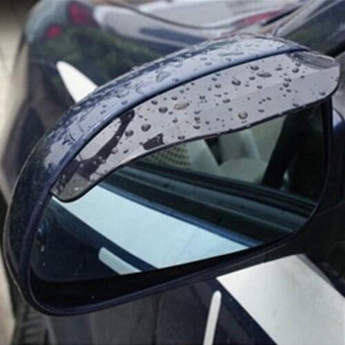 1 Pair Universal Flexible PVC Rearview Mirror Rain Shade Rainproof Blades Car Back Mirror Eyebrow Rain Cover Car Accessories