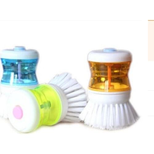 1 PC Pot Dish Brush Colorful Plastic Kitchen Cleaning Brushes Household Cleaning Tools (Color Random)